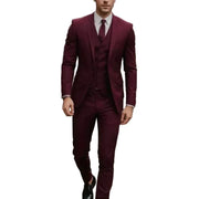 Herren Dreiteiliger Anzug Set mit Sakko, Weste und Hose