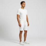 Herren Geripptes Set Mit Kurzarm Shirt Und Shorts