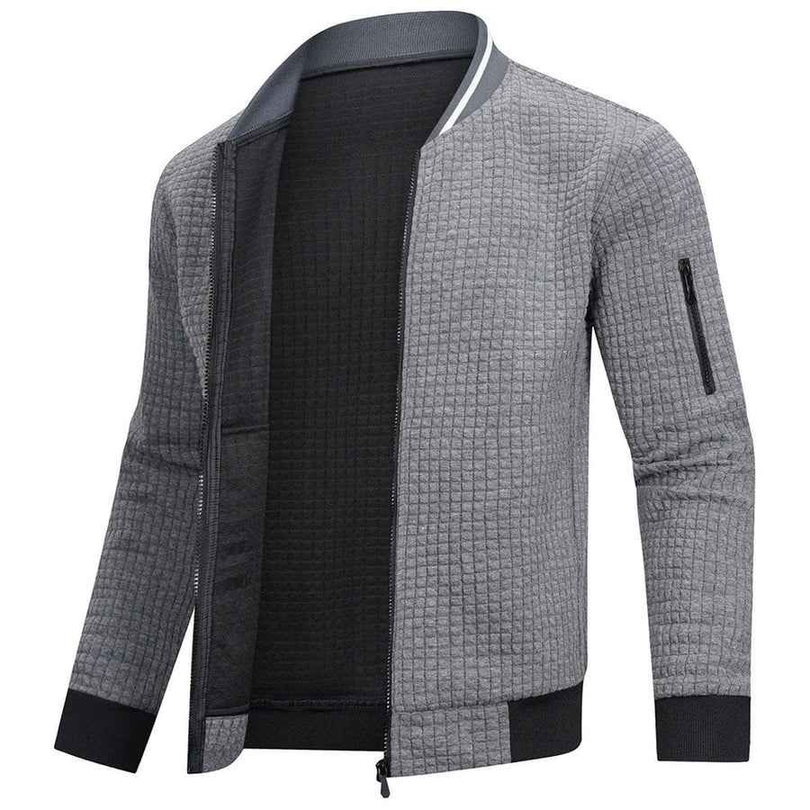 Herren Gesteppte Jacke mit Reißverschluss, Stehkragen und Ärmeltasche