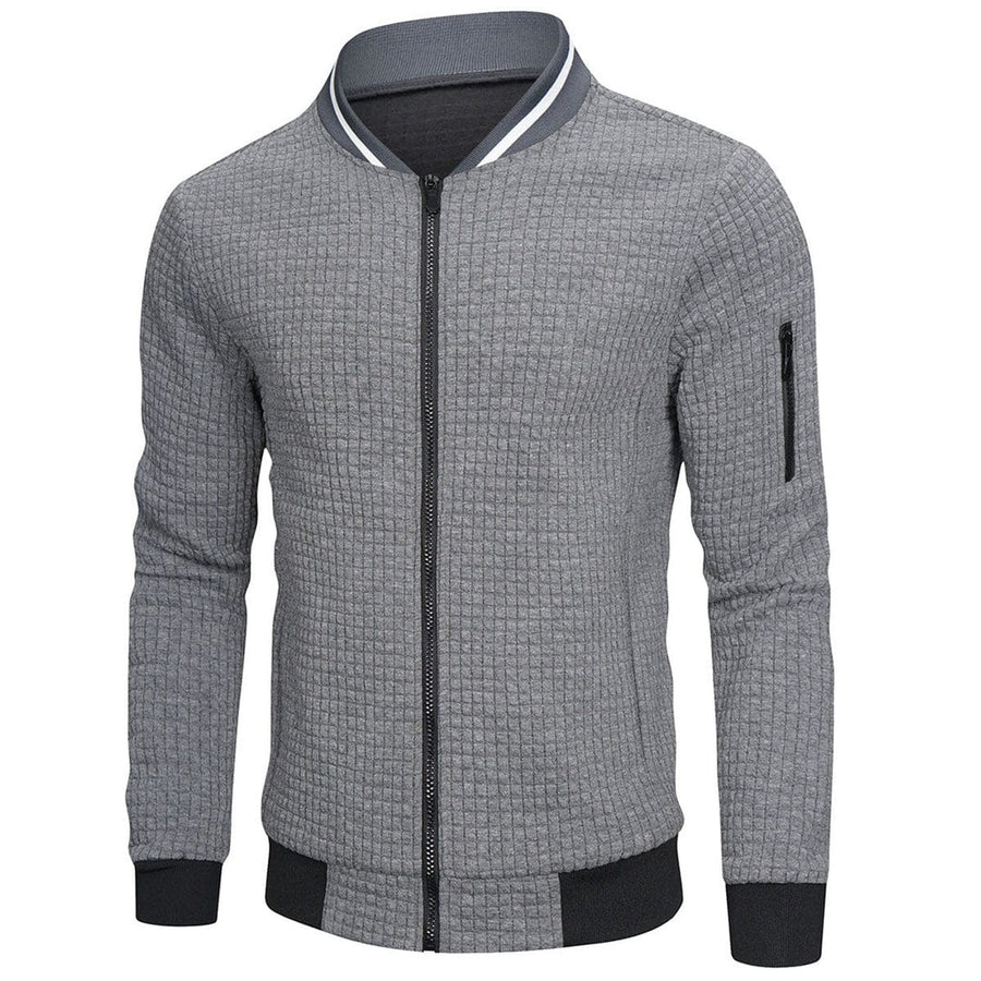 Herren Gesteppte Jacke mit Reißverschluss, Stehkragen und Ärmeltasche