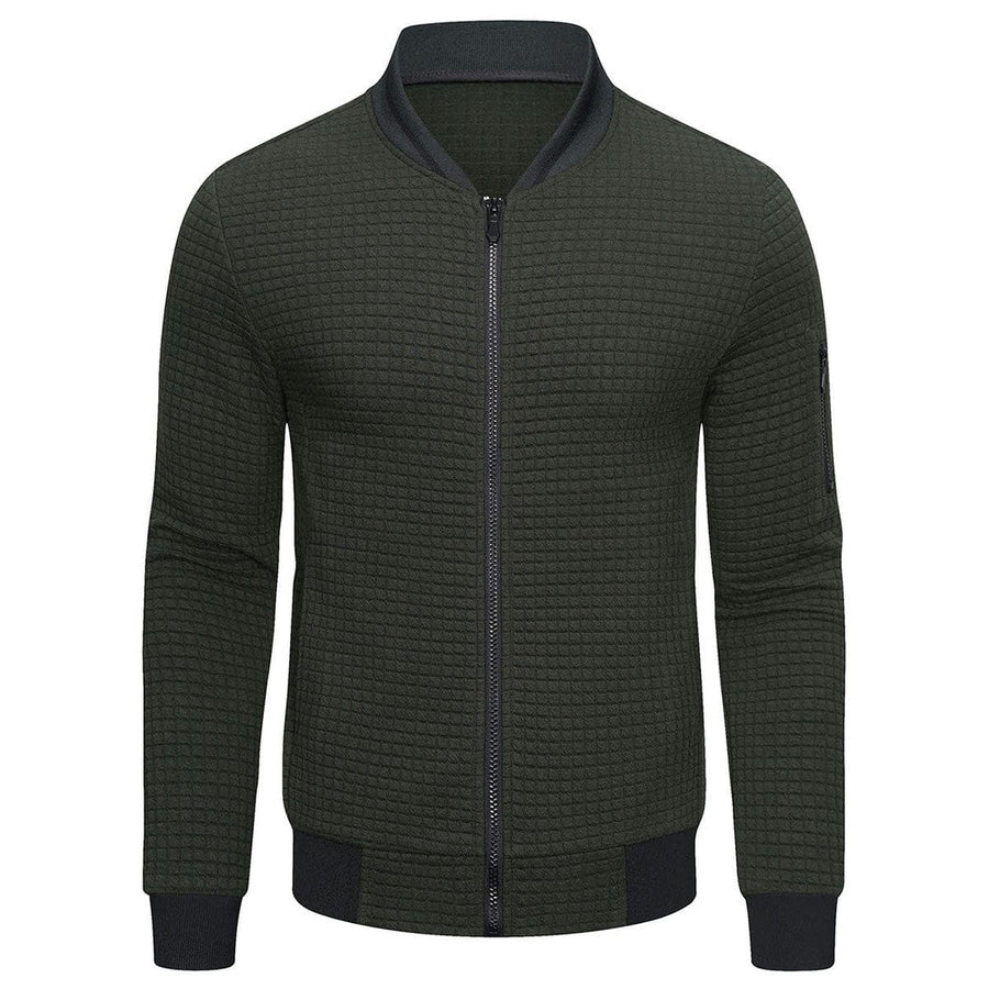Herren Gesteppte Jacke mit Reißverschluss, Stehkragen und Ärmeltasche