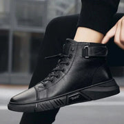Herren High Top Schuhe Mit Reißverschluss Und Schnürung