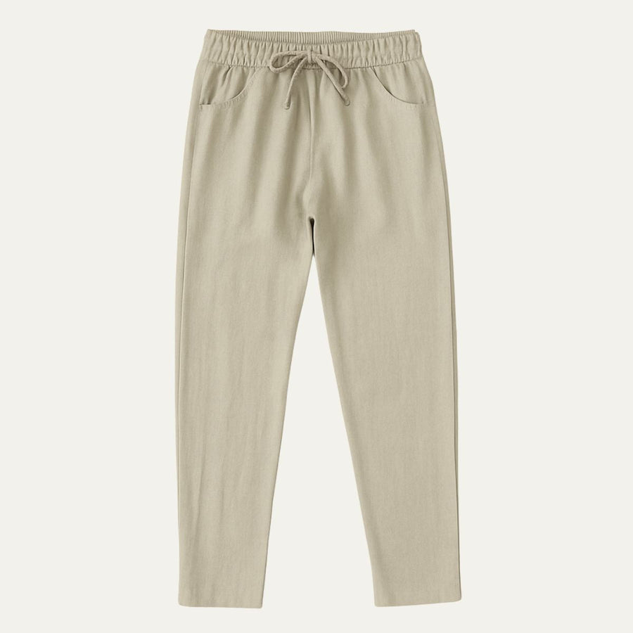 Herren Hose mit elastischem Bund und Kordelzug