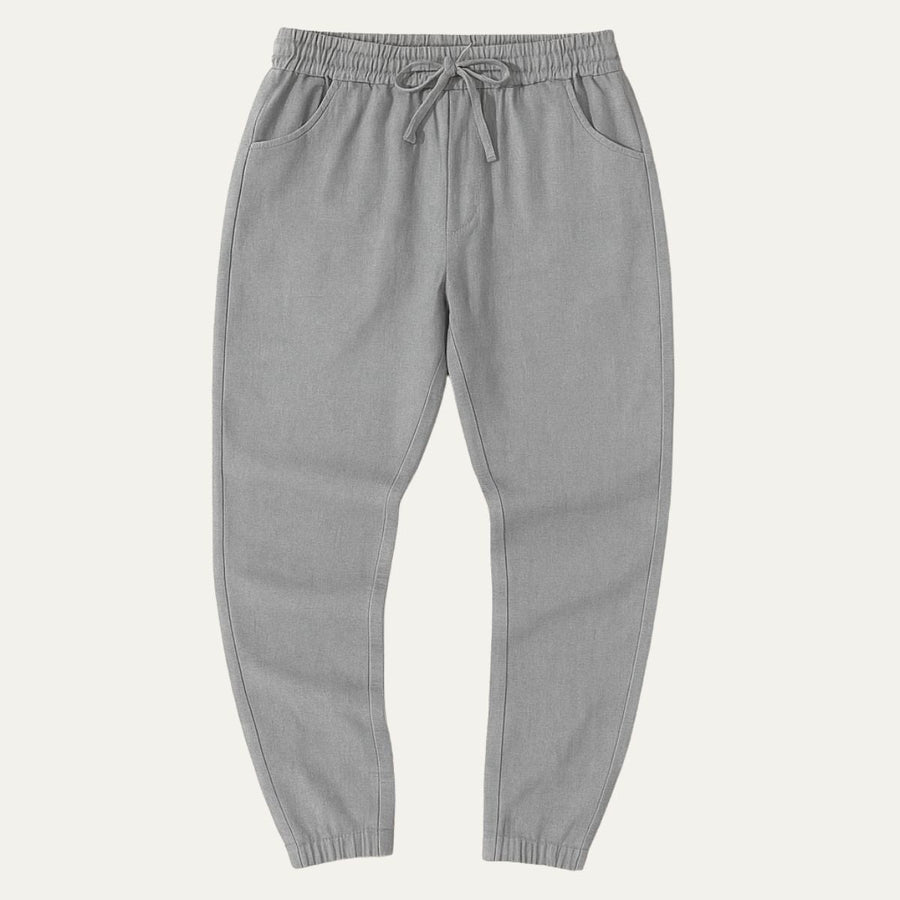 Herren Hose mit elastischem Bund und Kordelzug