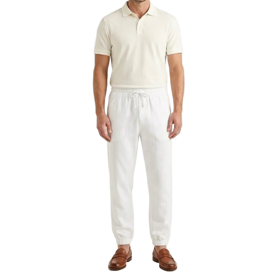 Herren Hose mit elastischem Bund und Kordelzug