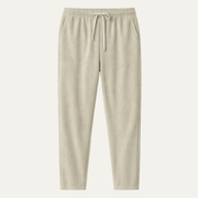 Herren Hose mit elastischem Bund und Kordelzug sowie geradem Bein