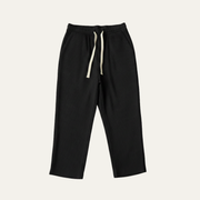 Herren Hose mit elastischem Bund und Kordelzug sowie geradem Bein