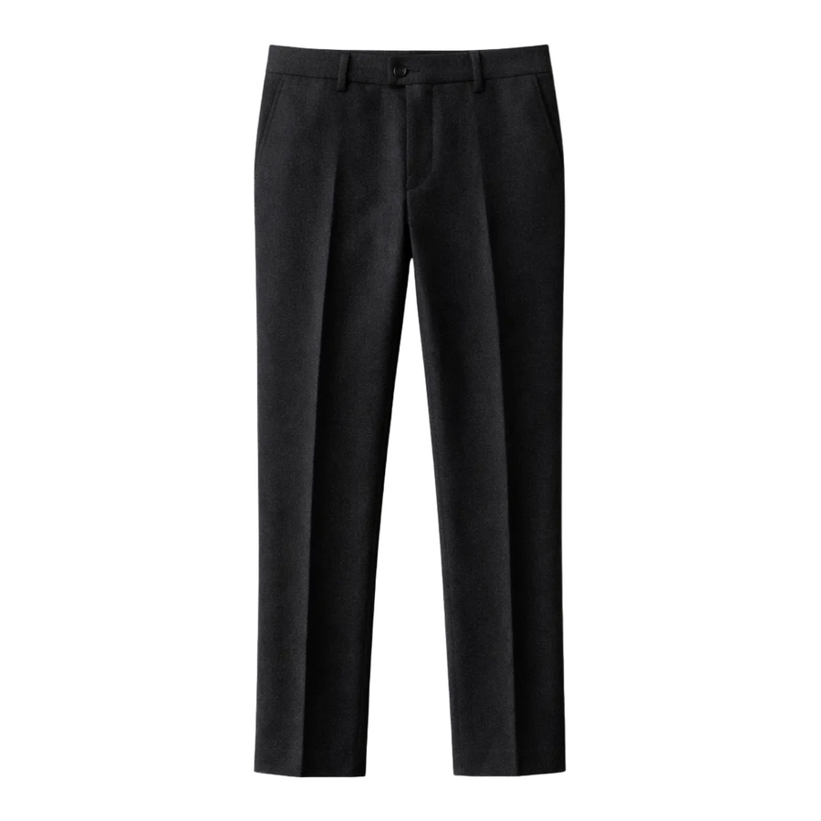 Herren Hose mit geradem Bein, Falten und Gürtelschlaufen