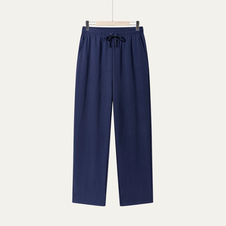 Herren-Hose mit geradem Bein und Kordelzug