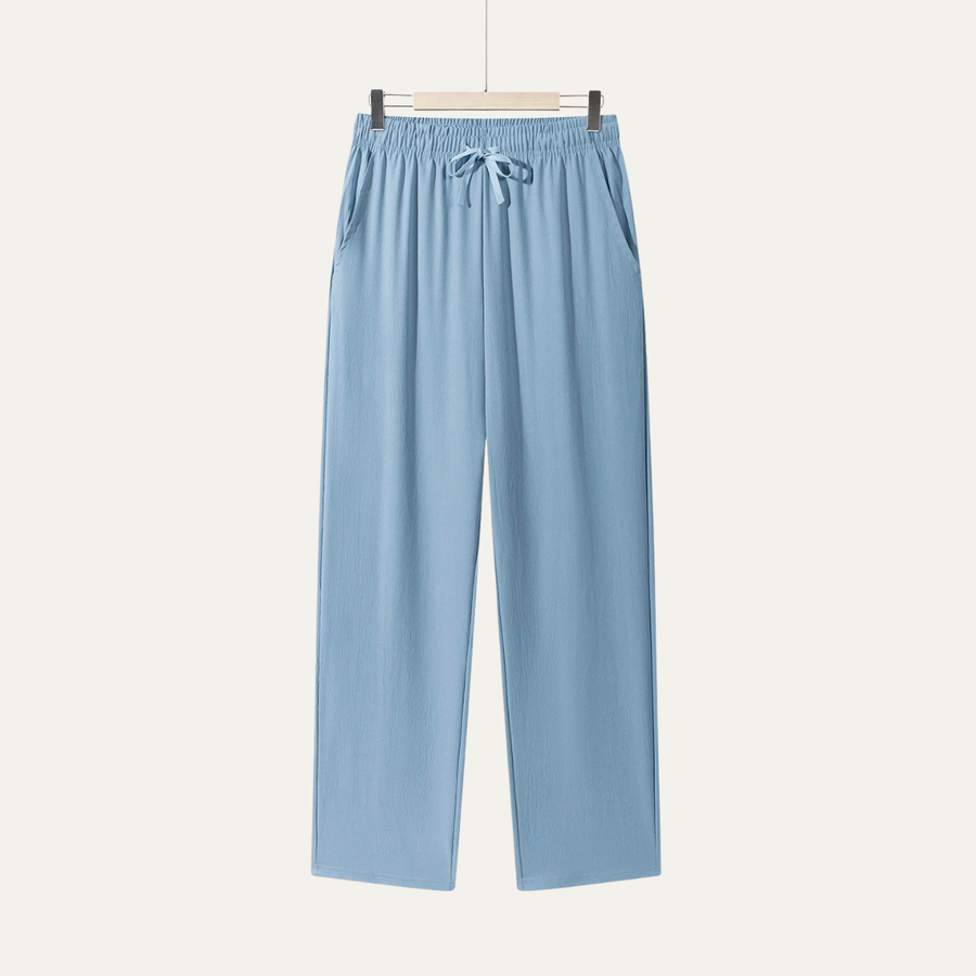 Herren-Hose mit geradem Bein und Kordelzug