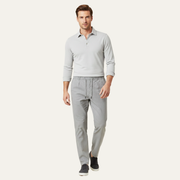 Herren Hose mit geradem Bein und Kordelzugbund