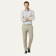 Herren Hose mit geradem Bein und Kordelzugbund