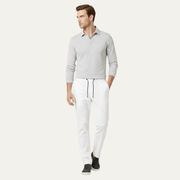 Herren Hose mit geradem Bein und Kordelzugbund