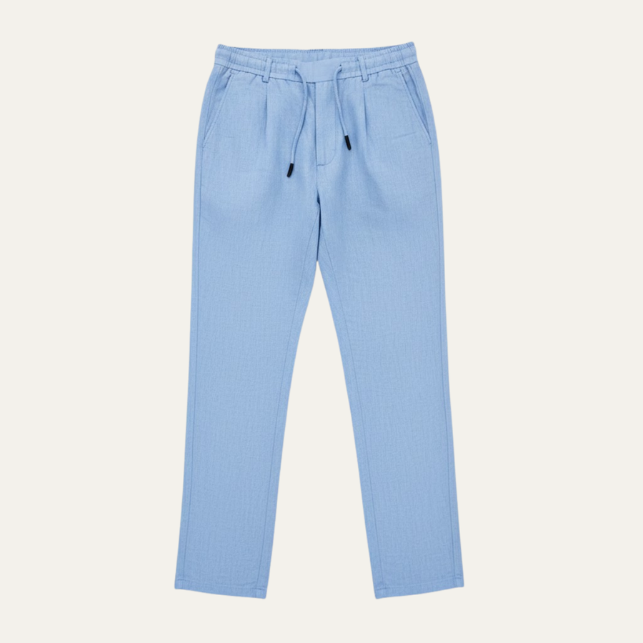Herren Hose mit geradem Bein und Kordelzugbund