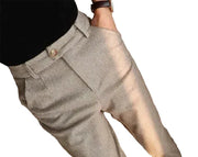 Herren Hose mit hoher Taille und Falten