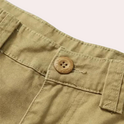 Herren Hose mit Mehrfachen Aufgesetzten Taschen und Gürtelstruktur