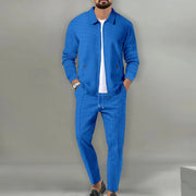 Herren Jacke mit Reißverschluss und Hose Set