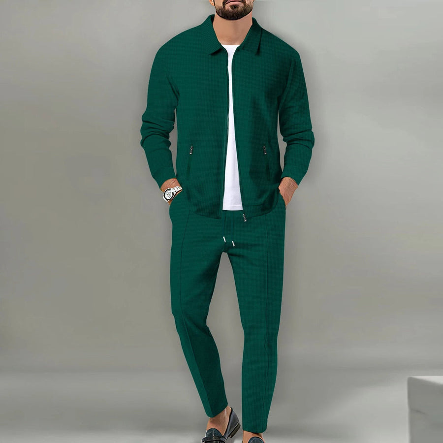 Herren Jacke mit Reißverschluss und Hose Set
