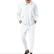 Herren Jacke mit Reißverschluss und Hose Set