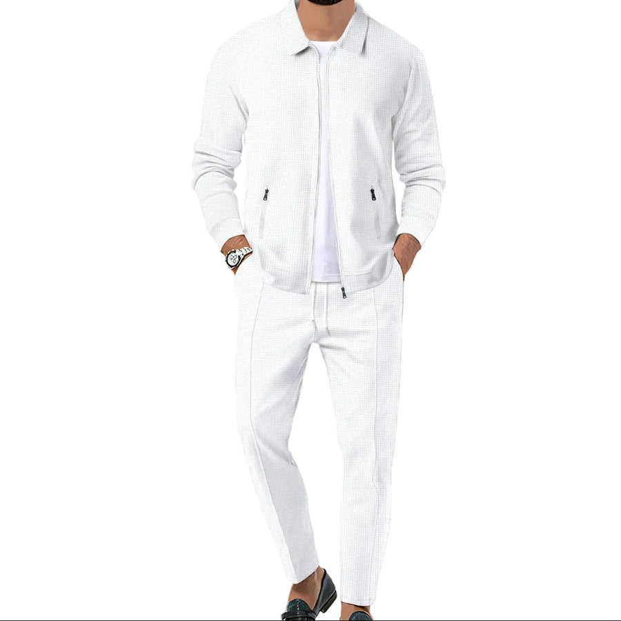 Herren Jacke mit Reißverschluss und Hose Set