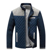 Herren Jacke mit Stehkragen und Druckknopfverschluss