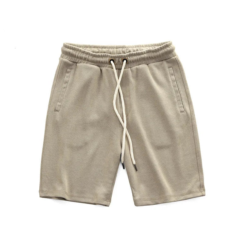 Herren Jersey-Shorts mit Kordelzug und elastischem Bund
