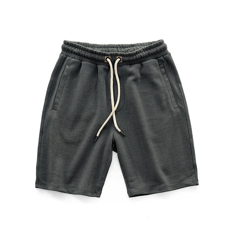 Herren Jersey-Shorts mit Kordelzug und elastischem Bund