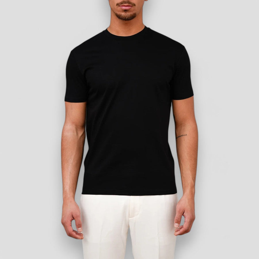 Herren Kurzarm T Shirt mit Rundhalsausschnitt