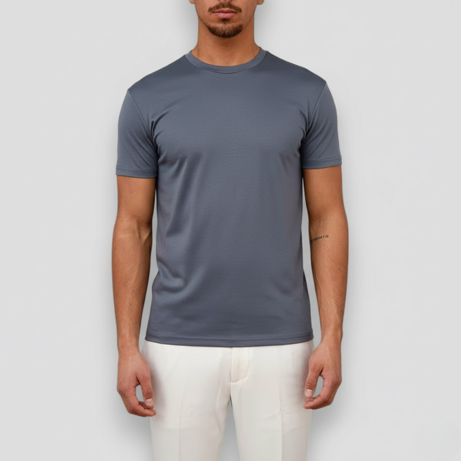 Herren Kurzarm T Shirt mit Rundhalsausschnitt