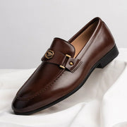 Maximilian | Herren Leder Loafer Business Slipper Italienisches Leder