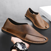 Stefan | Herren Leder-Sandalen Crossover-Design Italienisches Kalbsleder