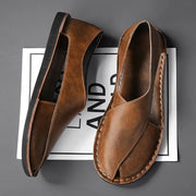 Stefan | Herren Leder-Sandalen Crossover-Design Italienisches Kalbsleder
