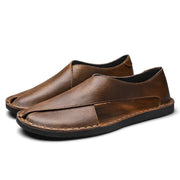 Stefan | Herren Leder-Sandalen Crossover-Design Italienisches Kalbsleder