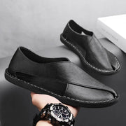 Stefan | Herren Leder-Sandalen Crossover-Design Italienisches Kalbsleder