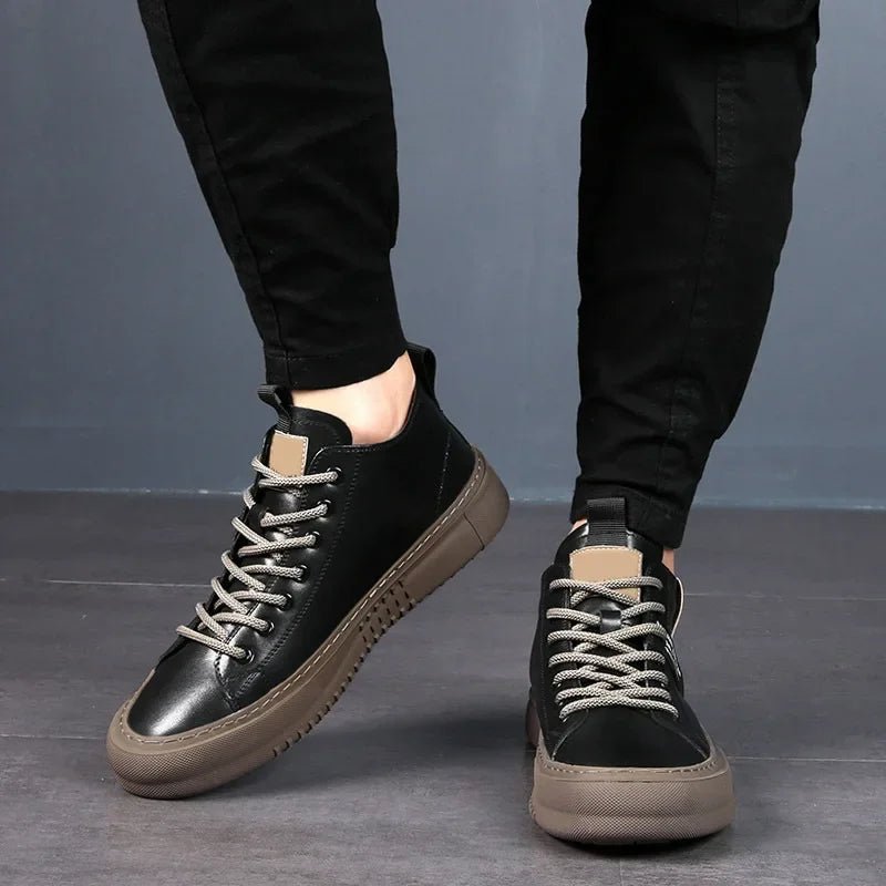 Sebastian | Herren Leder Sneakers Premium Rindsleder Ergonomisch