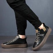 Sebastian | Herren Leder Sneakers Premium Rindsleder Ergonomisch