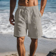 Sebastian | Herren Leinen Quick-Dry Sommer Badeshorts