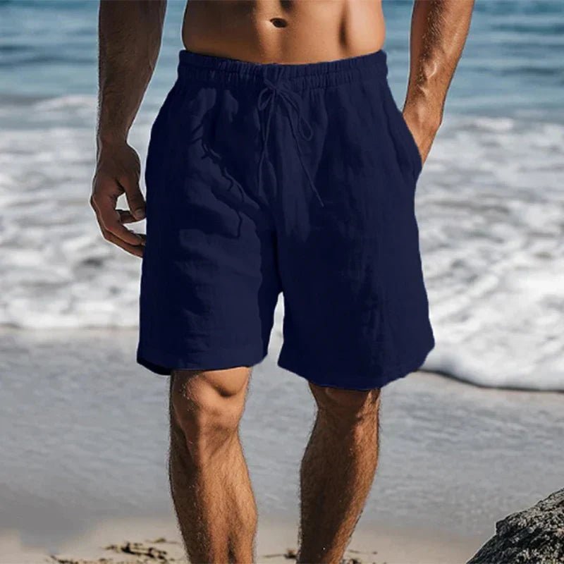 Sebastian | Herren Leinen Quick-Dry Sommer Badeshorts