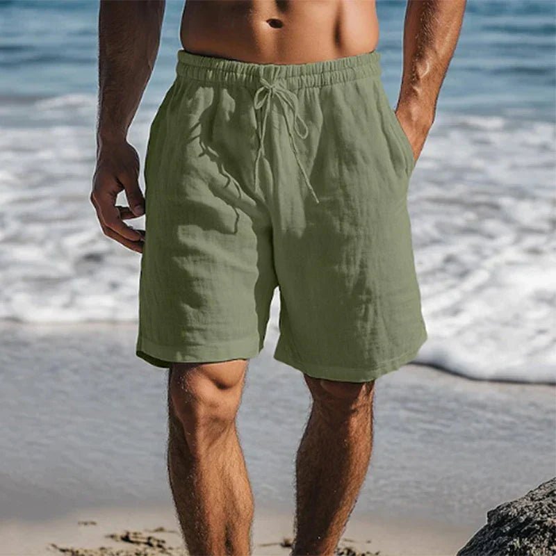 Sebastian | Herren Leinen Quick-Dry Sommer Badeshorts