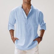 Andreas | Herren Leinen Sommerhemd Langarm Relaxed-Fit