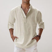 Andreas | Herren Leinen Sommerhemd Langarm Relaxed-Fit