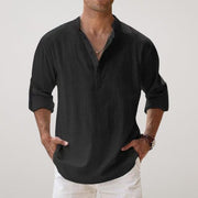 Andreas | Herren Leinen Sommerhemd Langarm Relaxed-Fit
