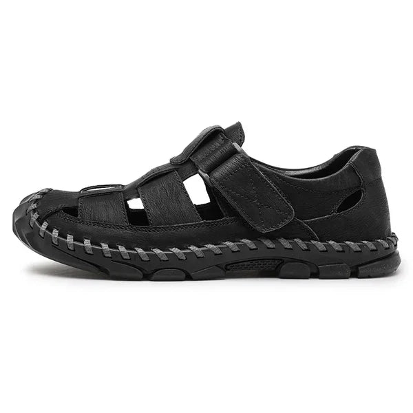 Herren offene Zehen Slide-Sandalen mit einteiligem Riemen im oberen Bereich