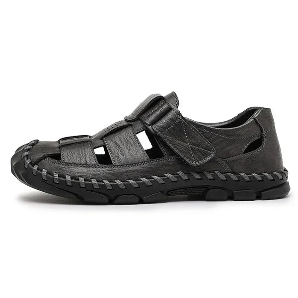 Herren offene Zehen Slide-Sandalen mit einteiligem Riemen im oberen Bereich