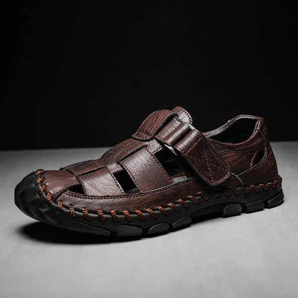 Herren offene Zehen Slide-Sandalen mit einteiligem Riemen im oberen Bereich