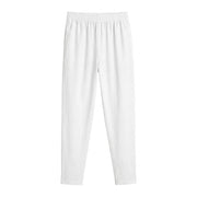 Herren-Plisseehose mit elastischem Bund und geradem Bein