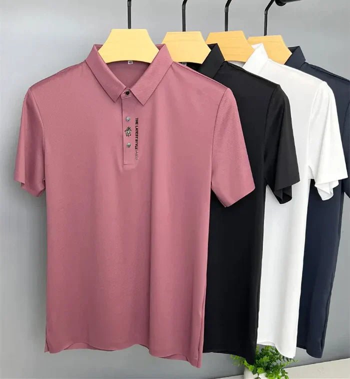 Alexander | Herren Polo Shirt Knitterfrei Atmungsaktiv Stretch