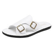Herren Sandalen mit Doppelriemen und Schnallenverschluss