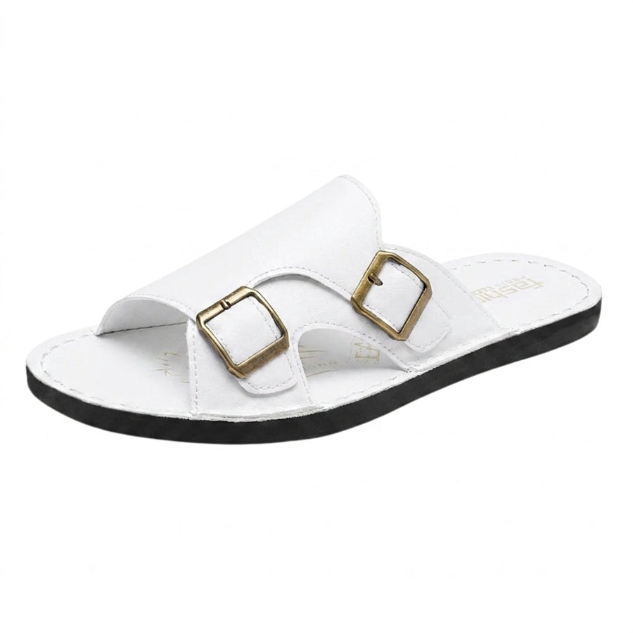 Herren Sandalen mit Doppelriemen und Schnallenverschluss