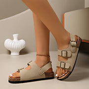 Herren Sandalen mit drei Riemen und Schnallen